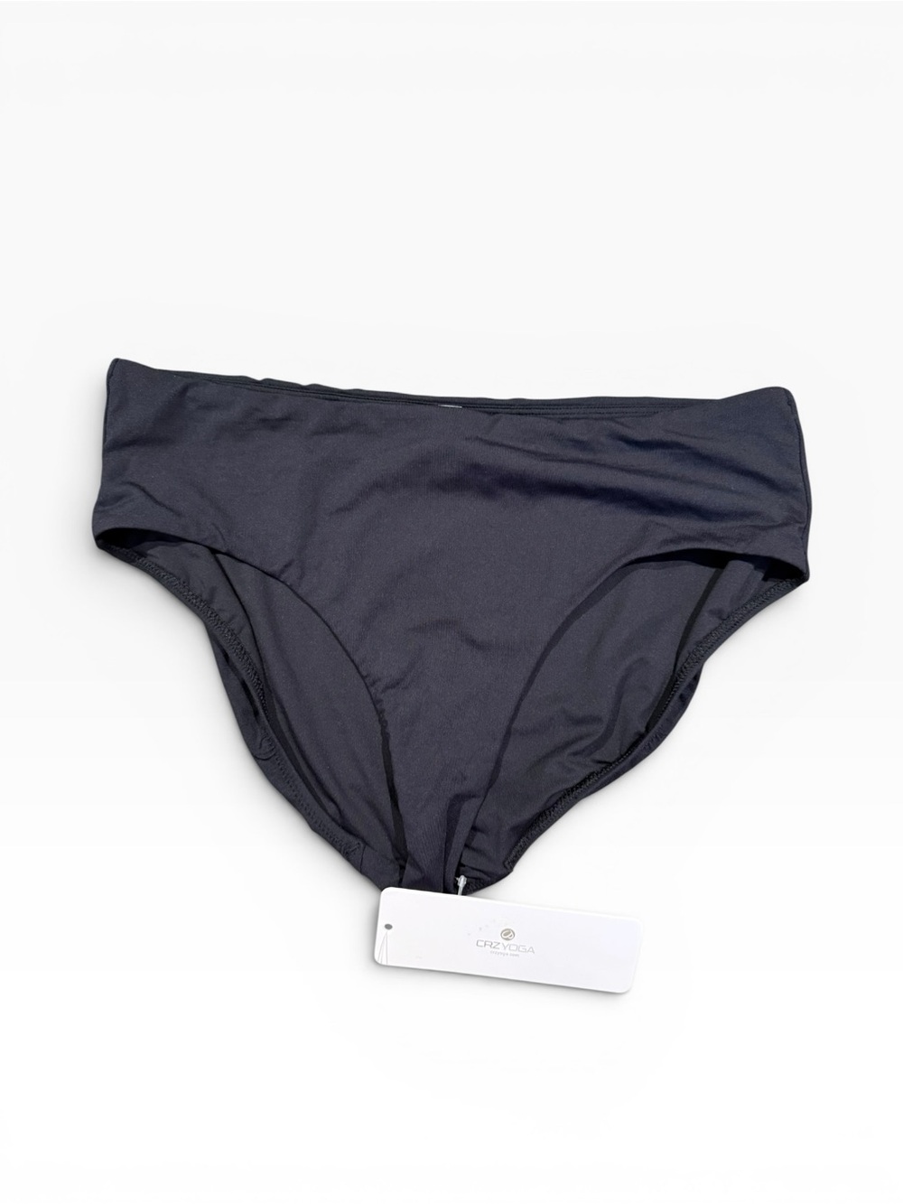 CRZ Yoga Black High-Rise Bikini Bottoms
